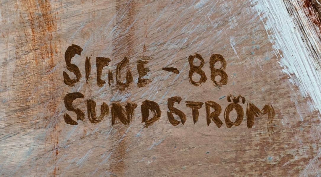 Sigge Sundström, oil on canvas, signed and dated -88.