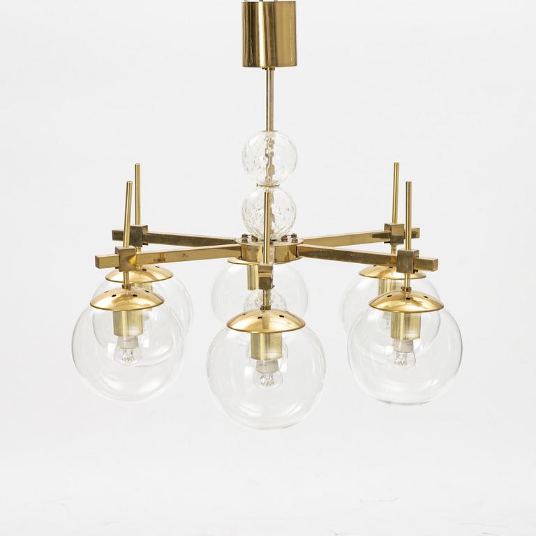 Kamenický Senov chandelier, a celing light, Czech Republic, second half of the 20th Century.