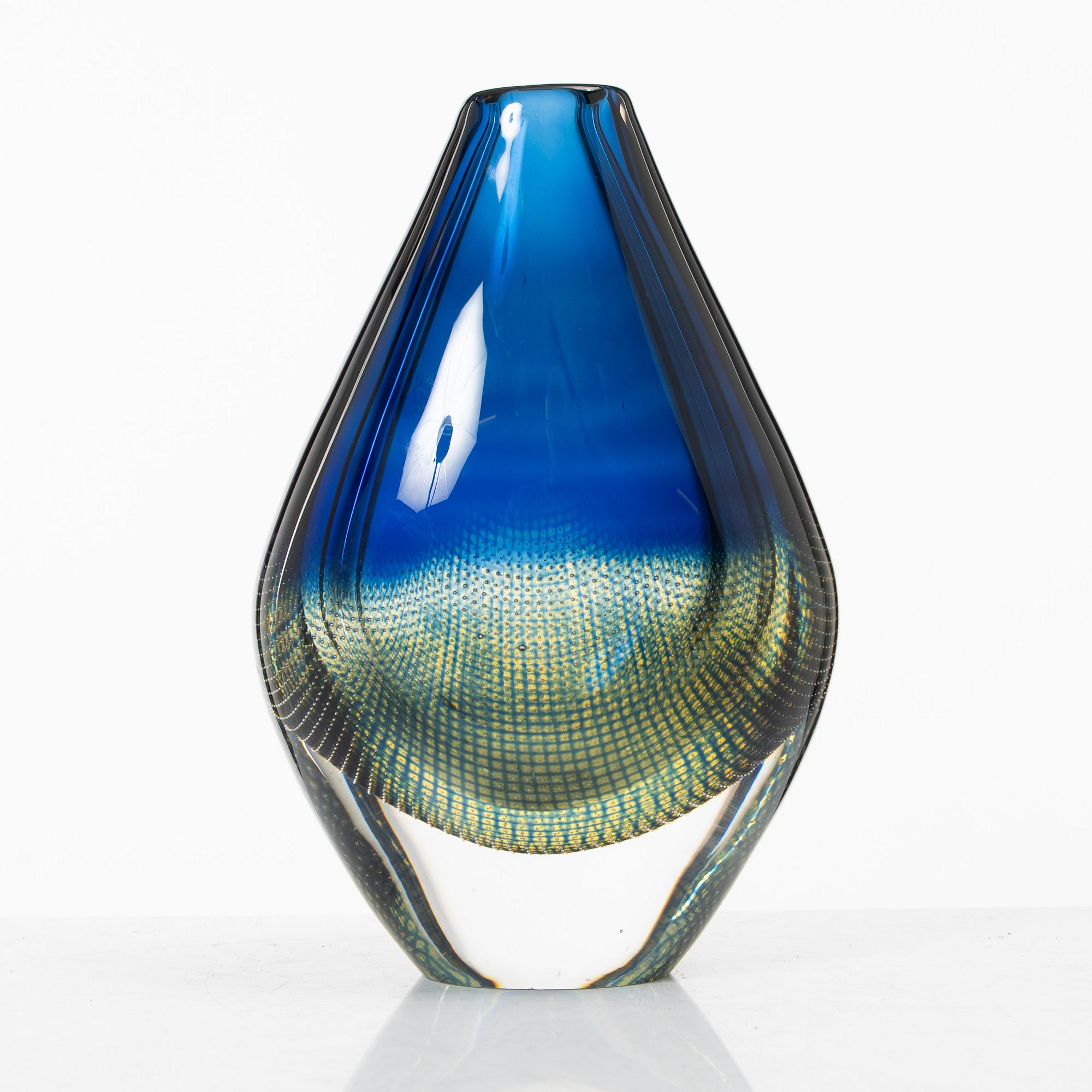 Sven Palmqvist, a 'Kraka' glass vase, Orrefors.