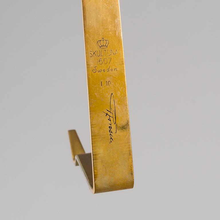 PIERRE FORSSELL, 4 st väggljusstakar, "Pendeln", Skultuna, 1900-talets andra hälft.