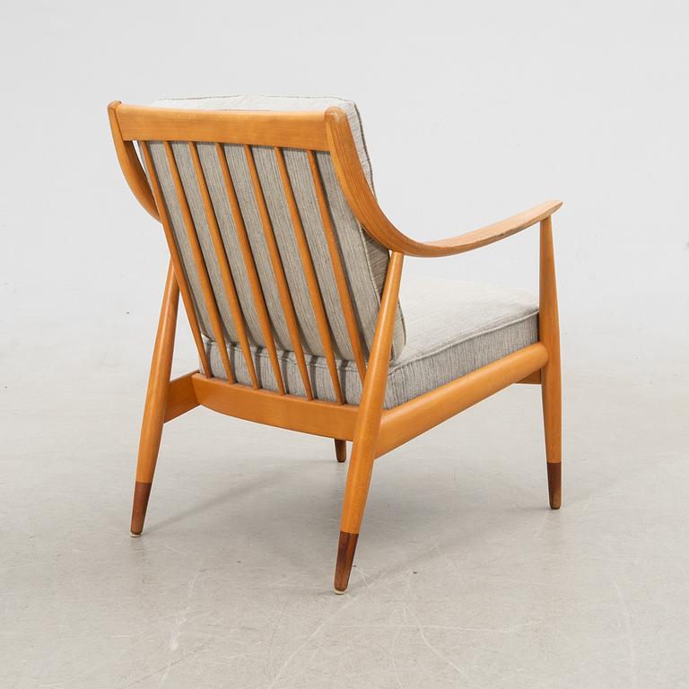Peter Hvidt & Orla Mølgaard Nielsen, fåtölj, "FD 135", för France & Daverkosen, Danmark, 1950-tal.