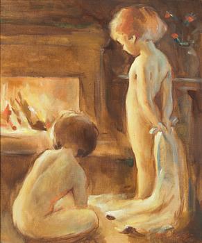 Eeli Jaatinen, By the Fireplace.