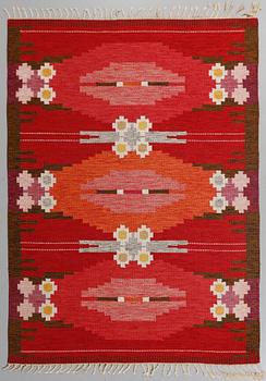 MATTA, rölakan, "Örbyhus", Ingegerd Silow, signerad IS, 1900-talets andra hälft, 230 x 166 cm.