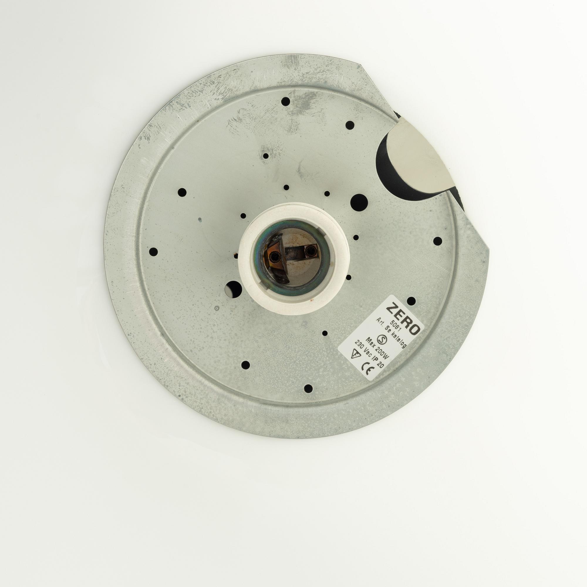 Ceiling lamps, a pair, Zero, Pukeberg H470.