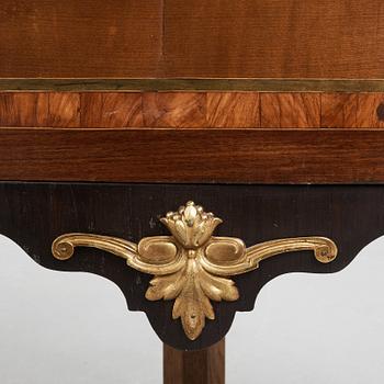 A pair of Louis XVI late 18th century corner cupboards by Léonard Boudin (1735-1804), master in Paris 1761.
