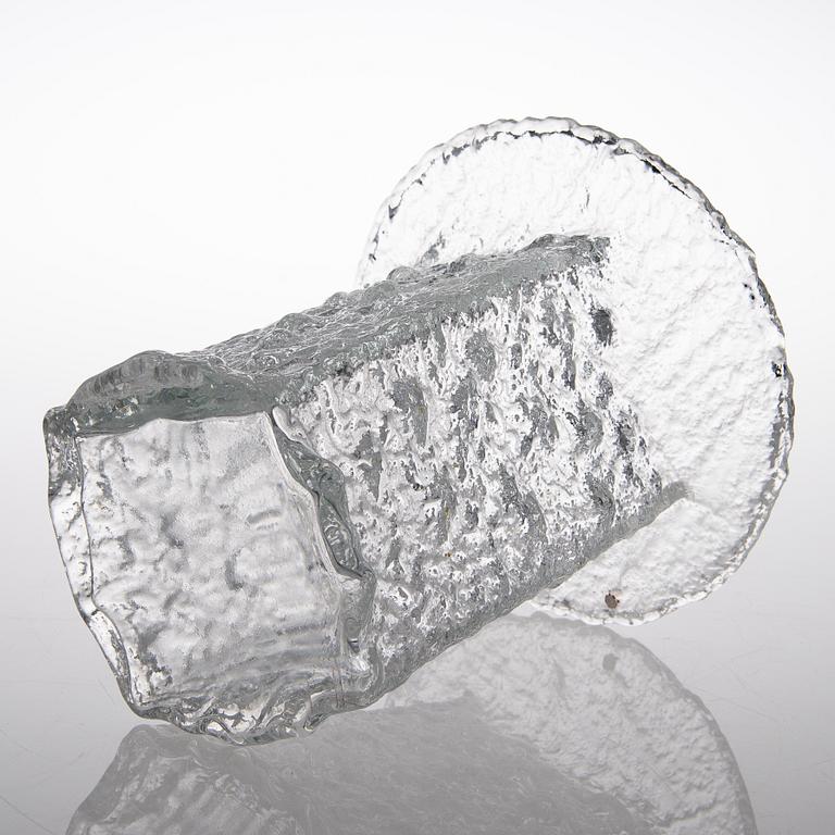 TIMO SARPANEVA, maljakko, lasia, Iittala 1900-luvun loppu, Signeerattu TS.