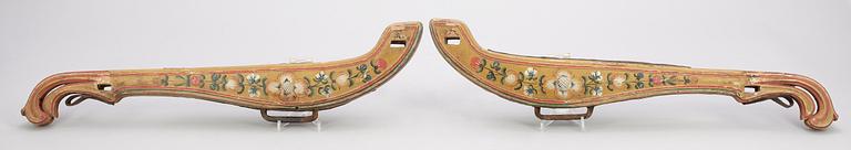 LOKOR, ett par, allmoge, 1800-tal.