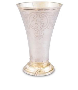 50. A BEAKER, silver, Stephan Westerstråle, Stockholm 1794.