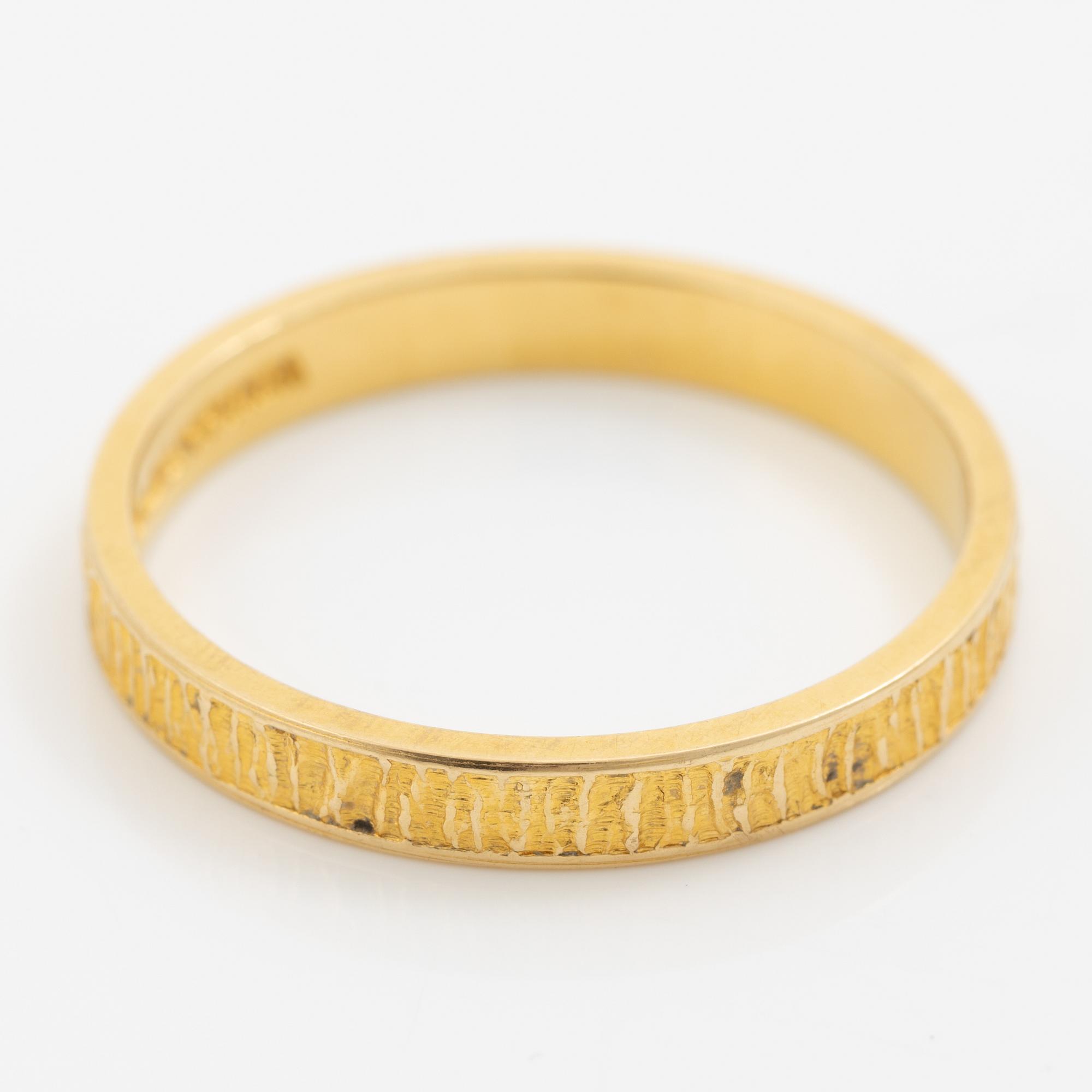 Lapponia, ring 18K gold, Finland 1978.