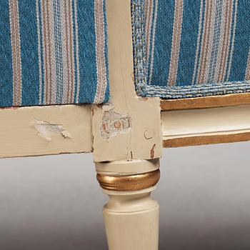 SOFFA, av Erik Öhrmark (mästare i Stockholm 1777-1813), 1780-tal, Gustaviansk.