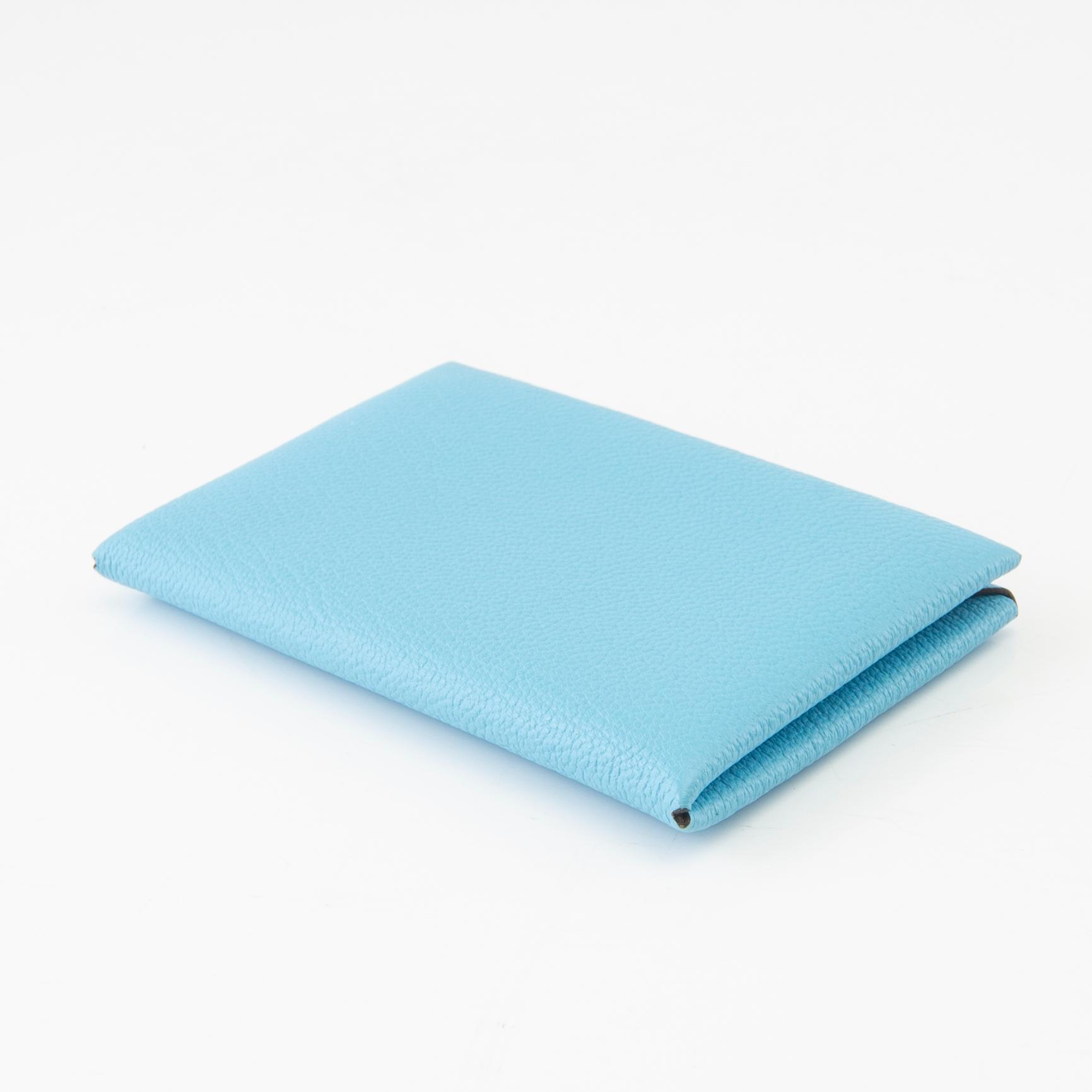 Hermés, card holder, "Porte-Cartes Calvi Chevre Mysore" 2021.