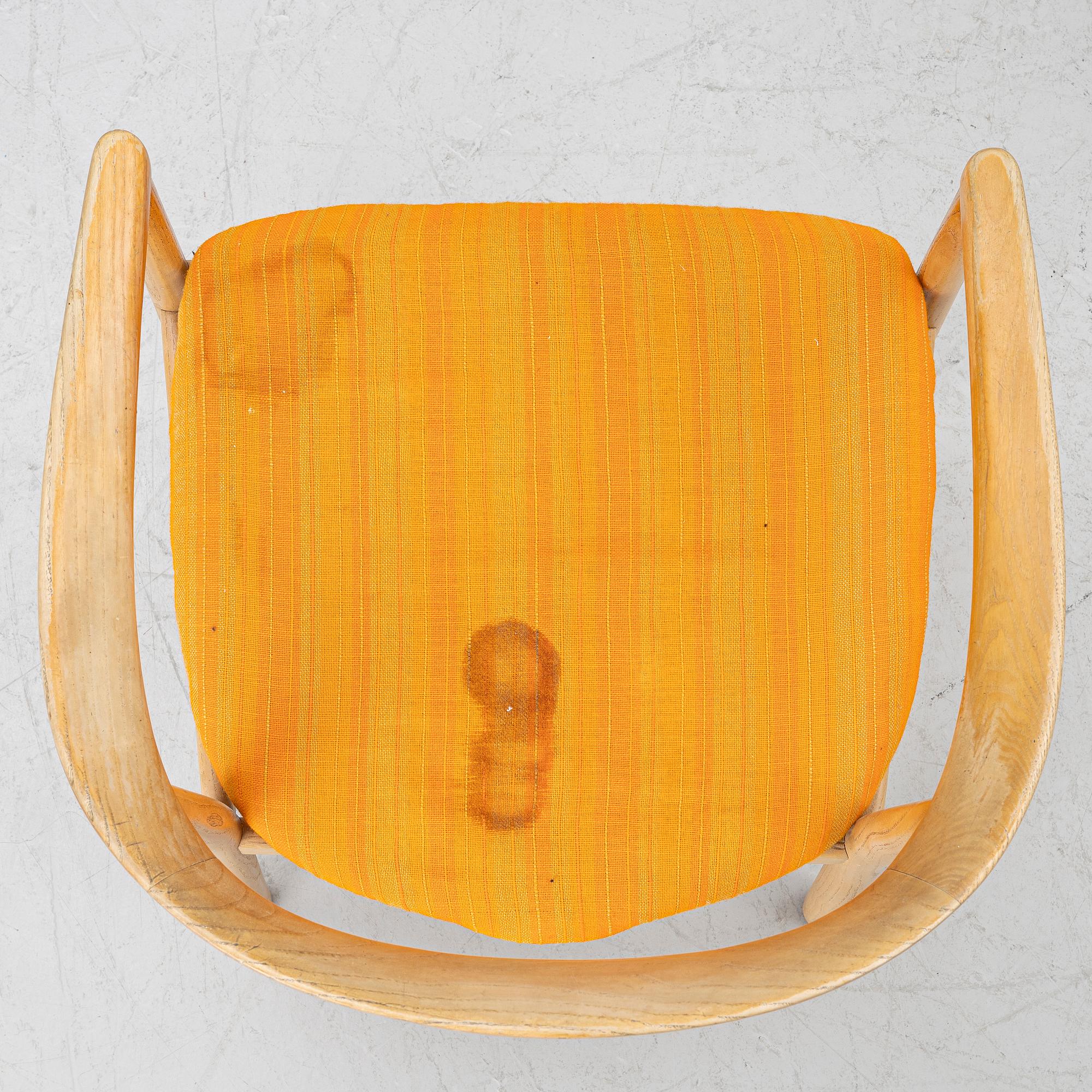 Carl-Axel Acking, Six "Tokyo" chairs, 'Triva series', Nordiska Kompaniet, 1960's.