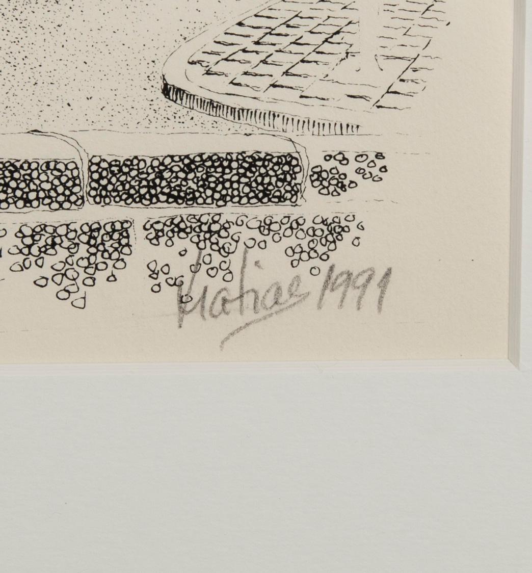 MATIAS (MATIAS VÄLINEN), värilitografiat, 2 kpl, signeeratut, päivätyt 1991 sekä numeroidut 85/90 ja 18/20.