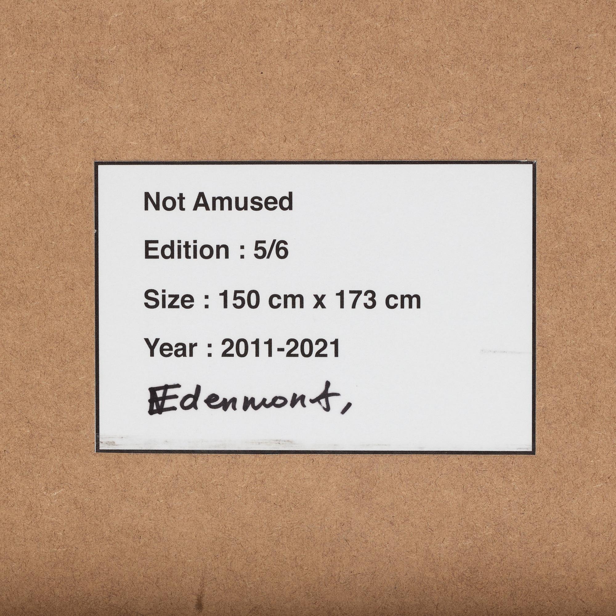 Nathalia Edenmont, "Not Amused", 2011-2021.