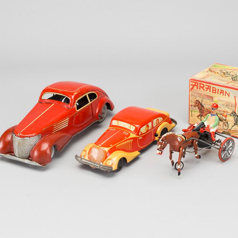 MEKANISKA LEKSAKER, 3 st, bland annat "ARABIAN" Robert Rühl 1950-tal.