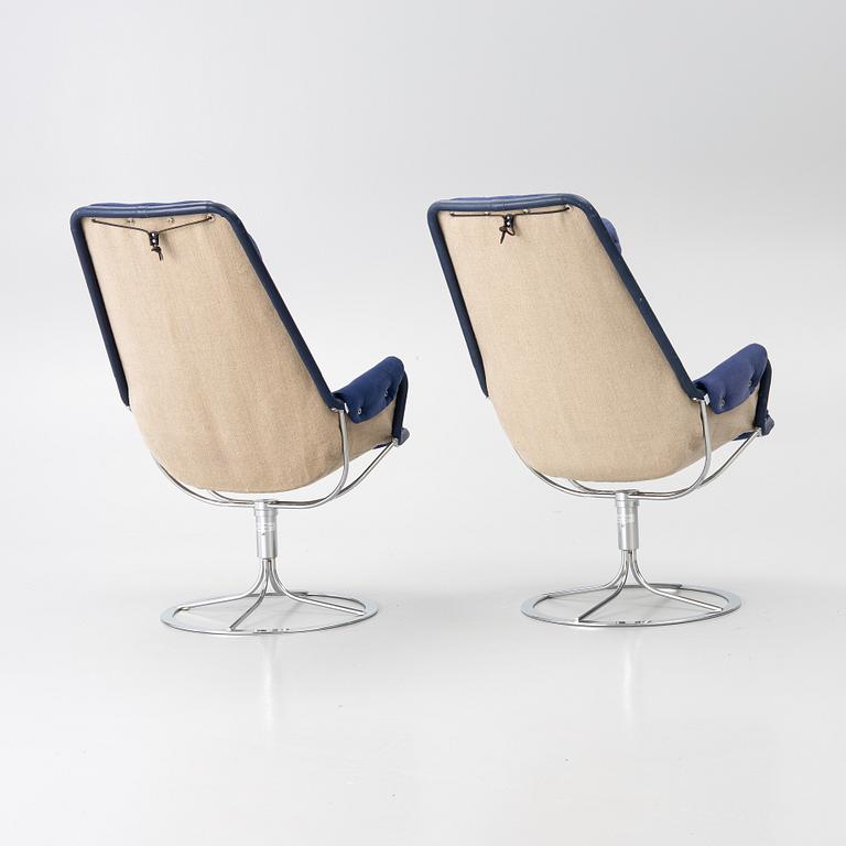 Bruno Mathsson, Armchairs, a pair, Jetson, Dux, second half of the 20th century.