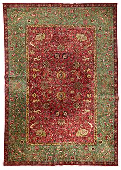 315. A CARPET, a semi-antique Indian, ca 428,5 x 305,5 cm.