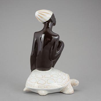 FIGURIN, lergods. Mari Simmulson, Upsala Ekeby, 1950-/60-tal.