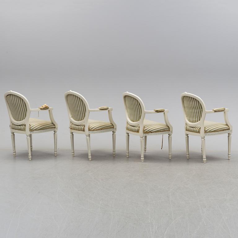 MATGRUPP, 5 delar, gustaviansk stil, 1900-talets mitt.