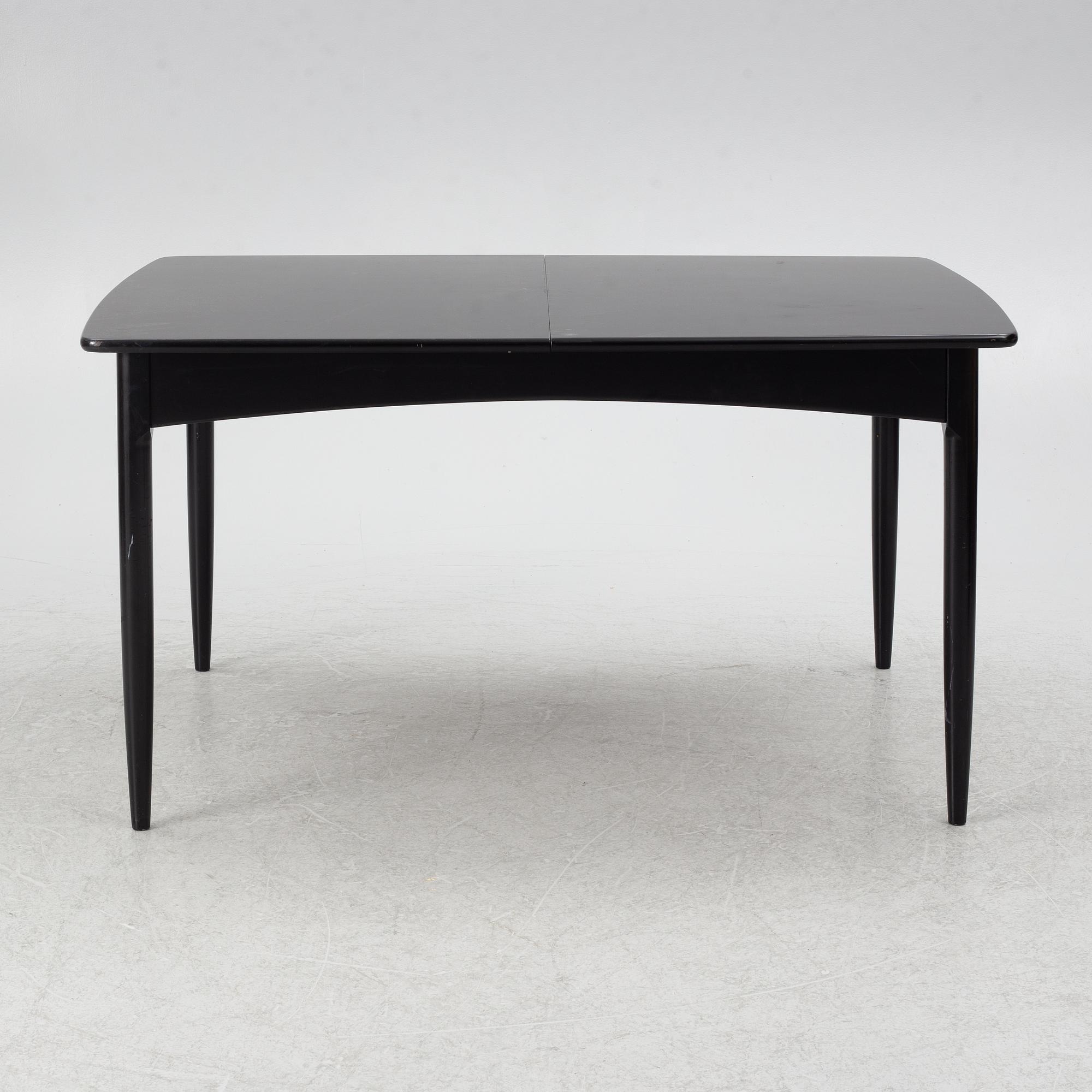 Kerstin Hörlin-Holmquist, Dining table with 8 chairs, 'Charlotte', Asko, Finland.