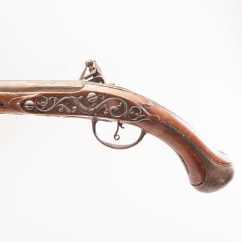A Pierre Formentin flintlock pistol, 18th Century latter part.