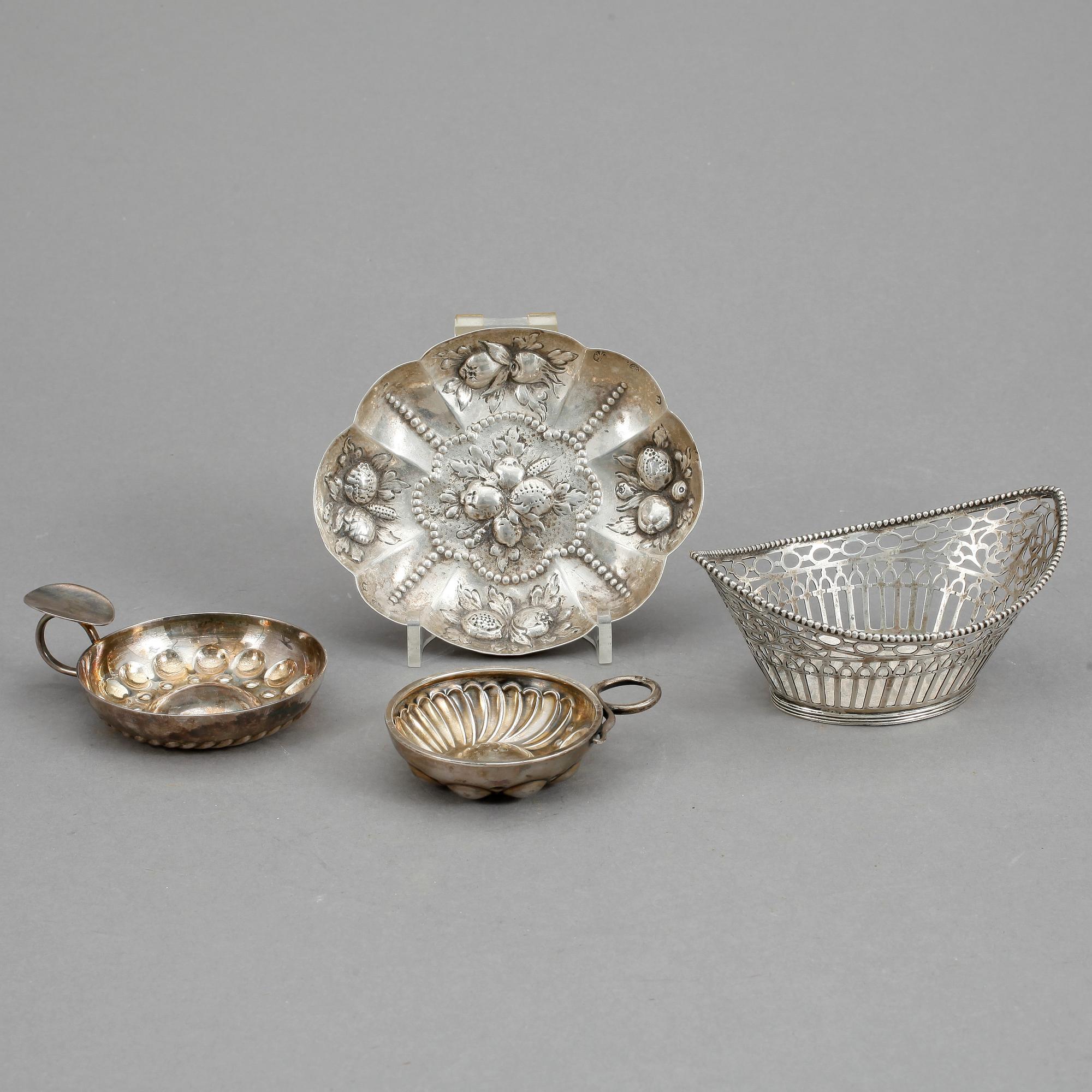 PARTI SILVER, 4 delar, 263 gram. Bl a Sterling Silver.