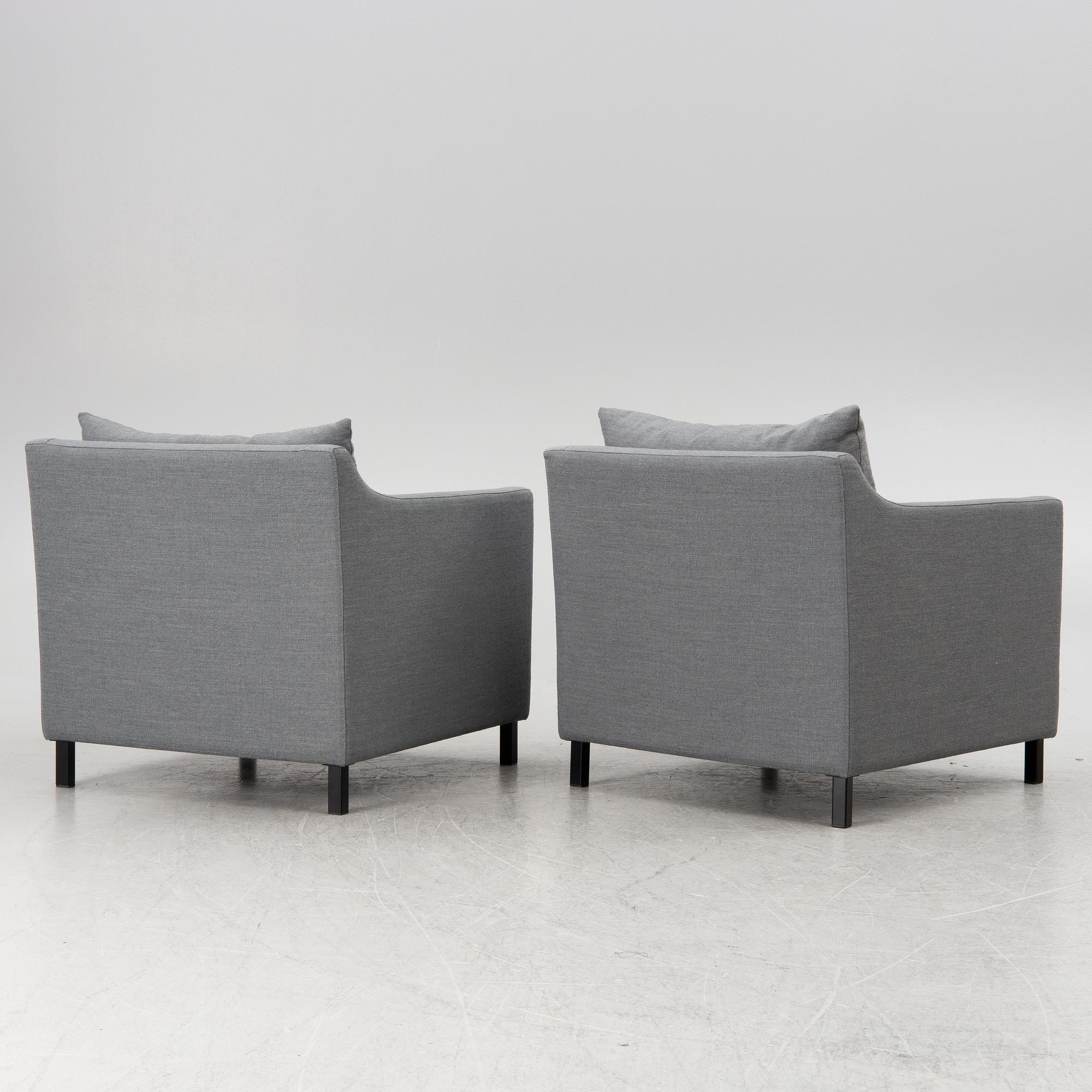 Armchairs, a pair, Slettvoll, Norway.