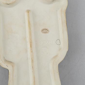 Lisa Larson, väggreliefer, 4 st, stengods, ur serien "Drabant", Gustavsberg.