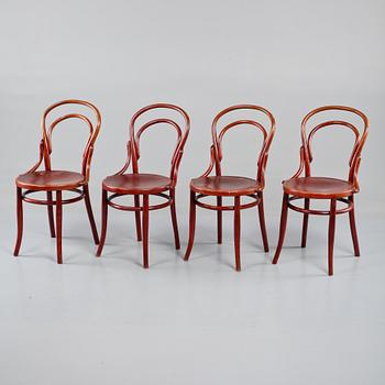 STOLAR, 4 st, Thonet, 1900-talets första hälft.