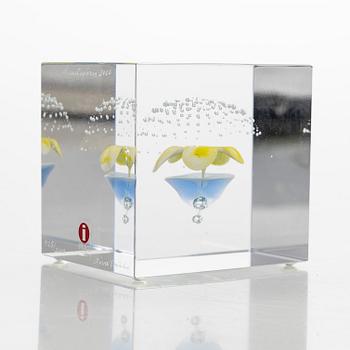 Oiva Toikka, vuosikuutio 2000, signeerattu Oiva Toikka Nuutajärvi 2000, 925/2000.