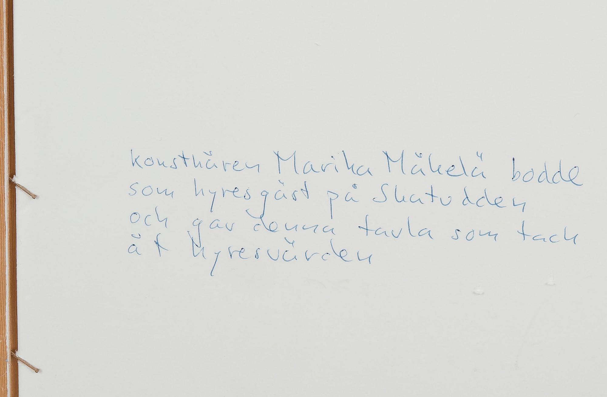 Marika Mäkelä, SININEN SOMMITELMA.