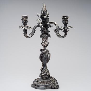 A CANDELABRUM BY EUGÈNE HAZART, signed Eug. Hazart, Paris, the late 19th century.