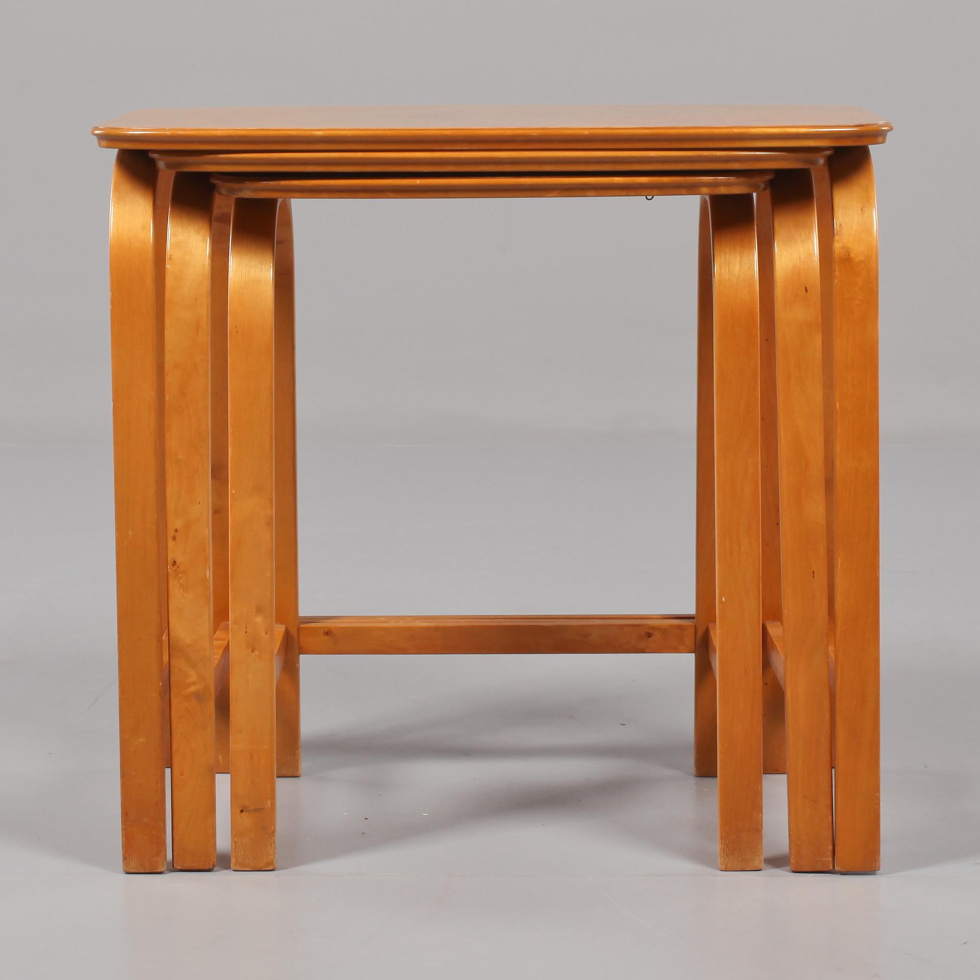 SATSBORD, 3 st, "741", Axel Larsson, Bodafors, 1930-tal.