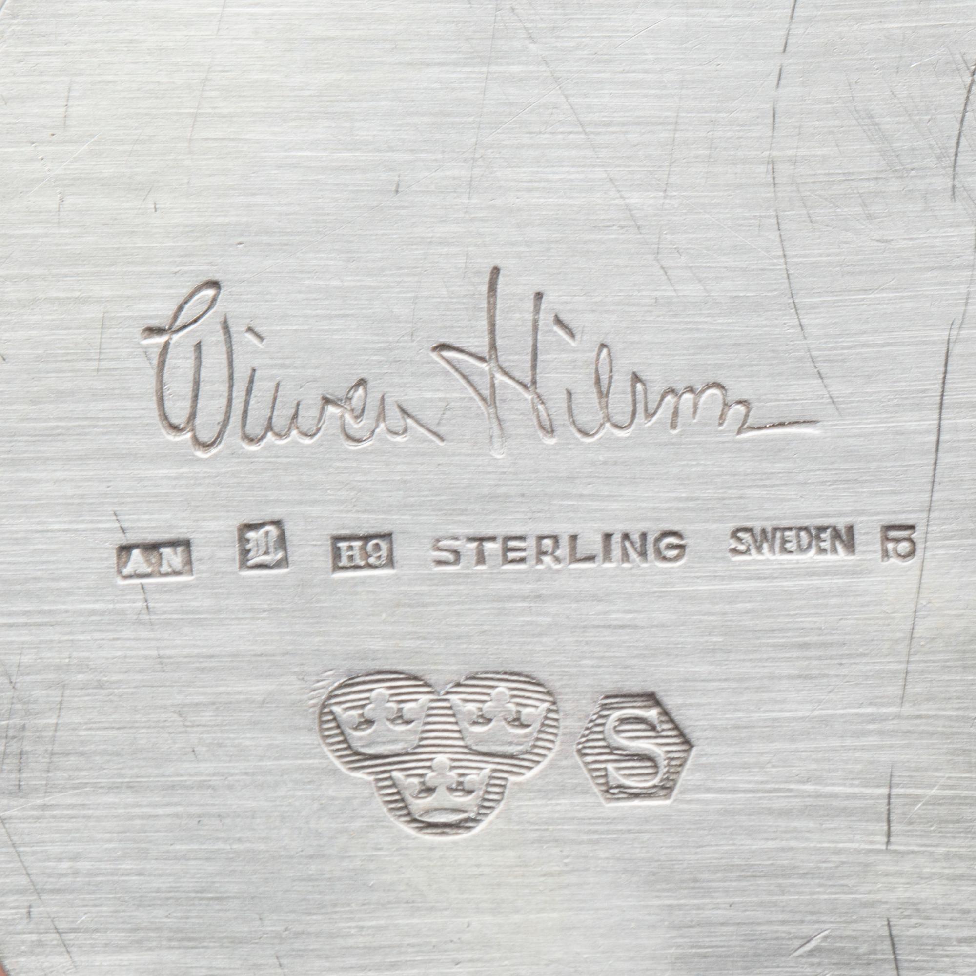 BÄGARE, sterlingsilver, Wiwen Nilsson, Lund 1958. Vikt ca 226 gram.
