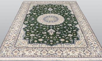 Matta, Nain, part silk, ca 302 x 202 cm.