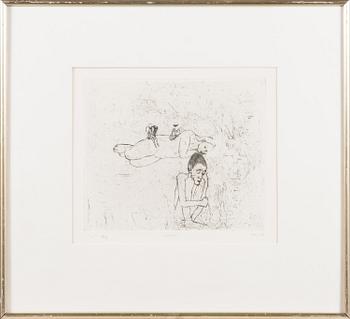 OUTI HEISKANEN, etching, signed and dated -83, numbered 21/60.