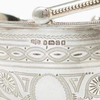 An English silver sweetmeat dish, mark of James Dixon & Sons Ltd, Sheffield, England, 1883.
