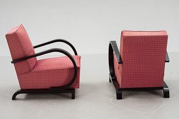 FÅTÖLJER, ett par. Art-deco, 1900-tal.