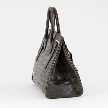 RALPH LAUREN a green crocodile handbag