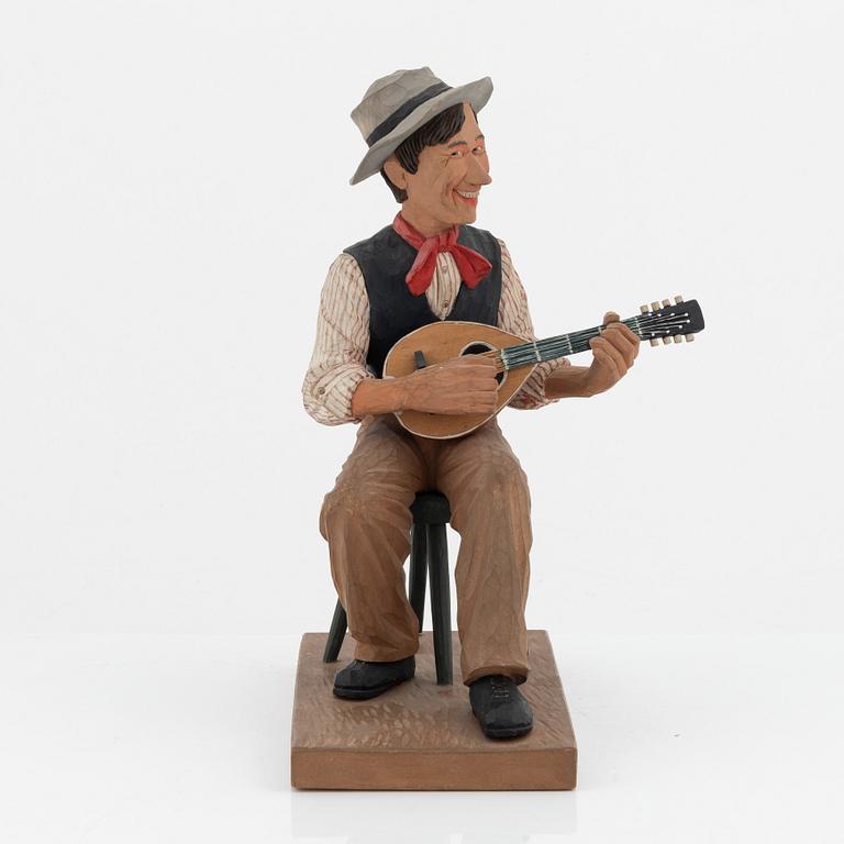 Herman Rosell, sculpture, painted wodd.