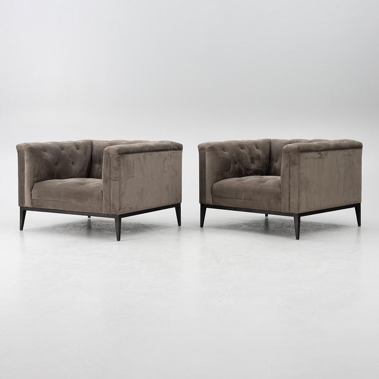 Fåtöljer, ett par, "Raffles", Eichholtz, samtida.