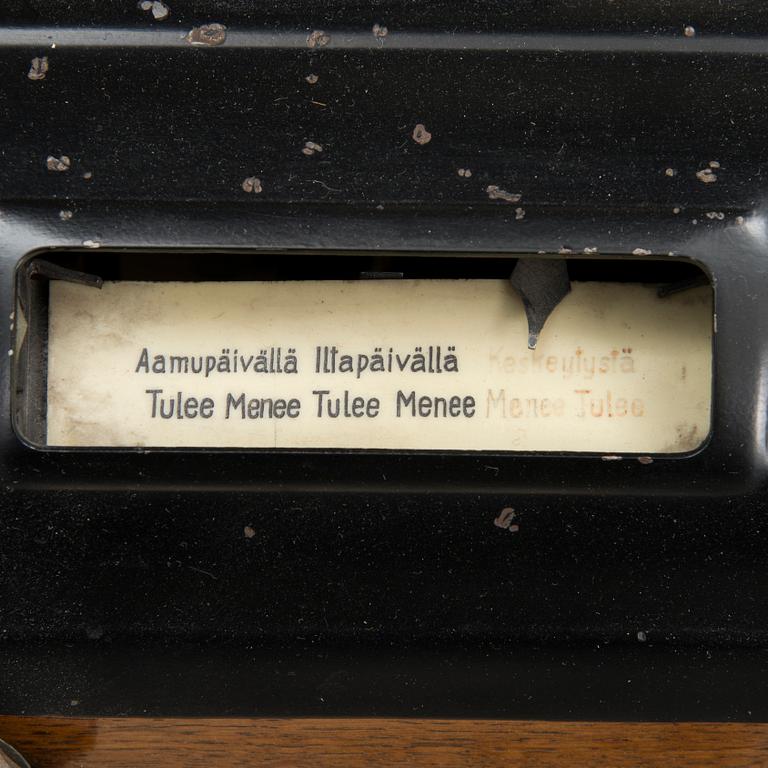 KELLOKORTTIKONE, 1900-luvun alkupuoli.