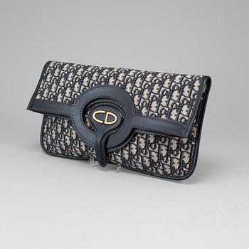 CHRISTIAN DIOR, "Oblique fold-over convertible clutch".