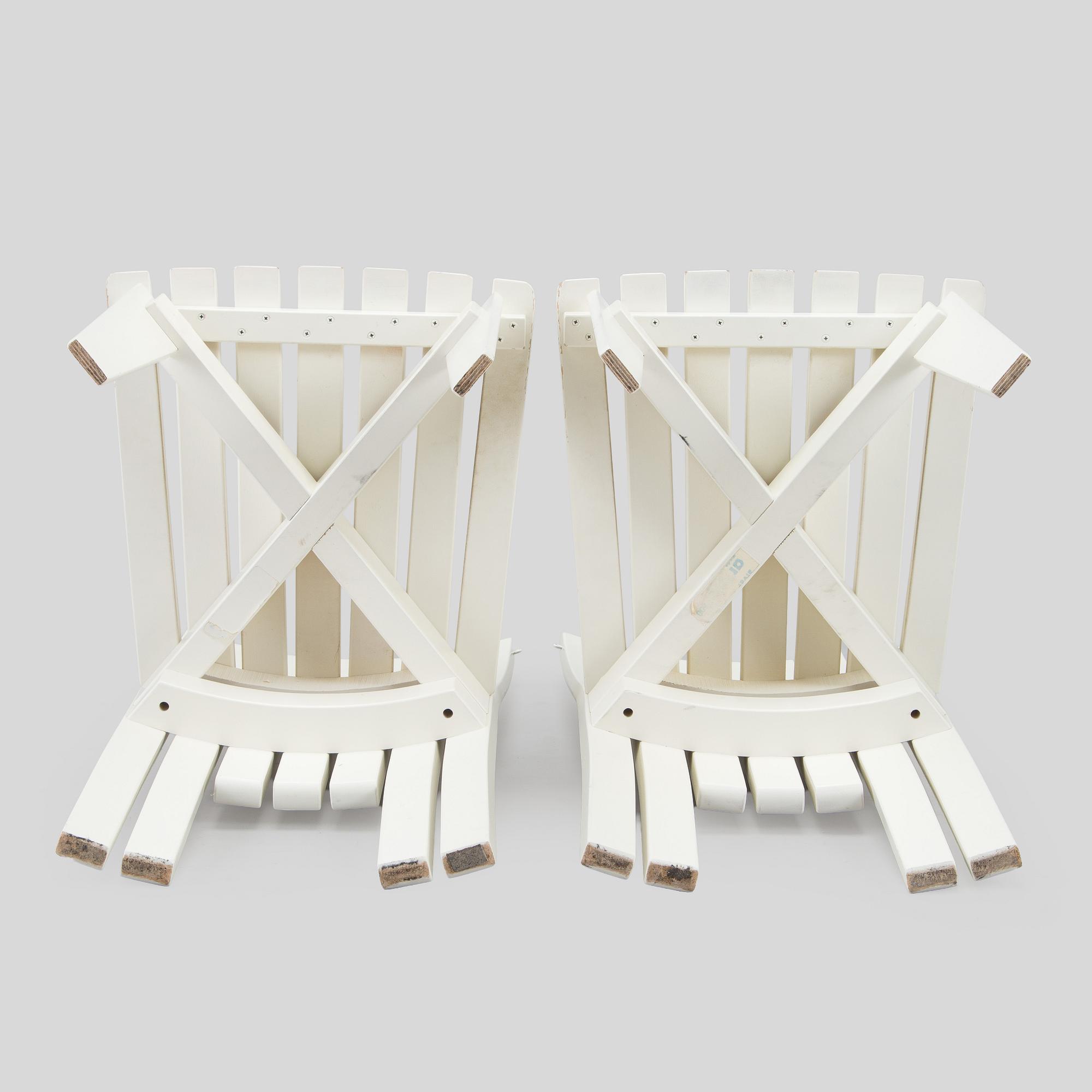 Alvar & Aino Aalto, trädgårdsmöblemang, 5 delar, "Aurinko"-serien, Artek, 2000-tal.