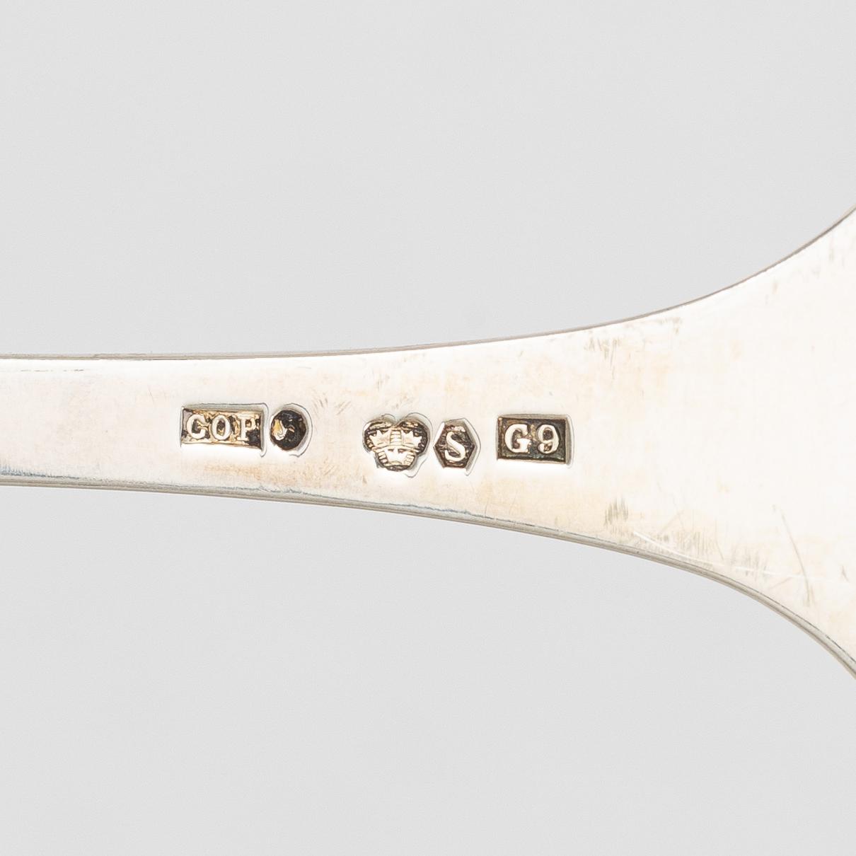 A Swedish silver cutlery set, "Tornedal", with a case, mark of CO Persson AB, Haparanda, some 1966 (106 pieces).