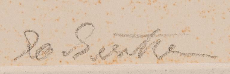 IB GEERTSEN, färglitografi, signerad och daterad IX 1971, numrerad 68/75.