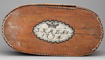 SVEPASK, allmoge, bär datering 1794.