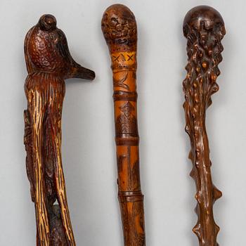 TWELVE CANES, late 19th century.