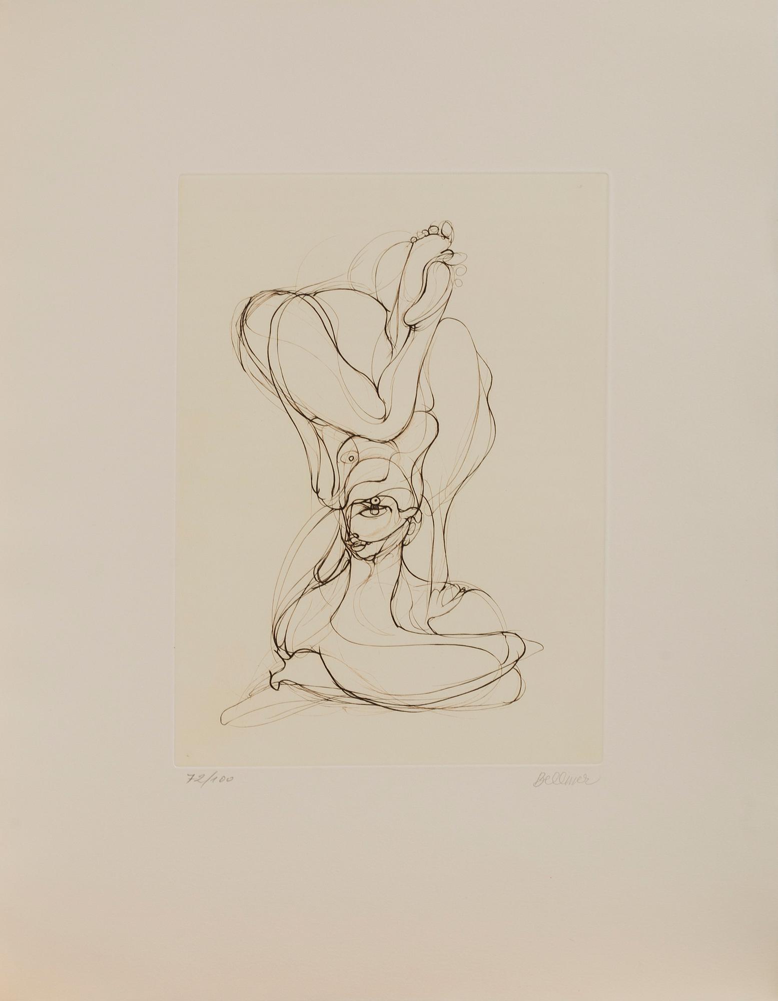 HANS BELLMER, "Les anagrammes du corps". 10 etchings, 1973, each signed in pencil and numbered 72/100.