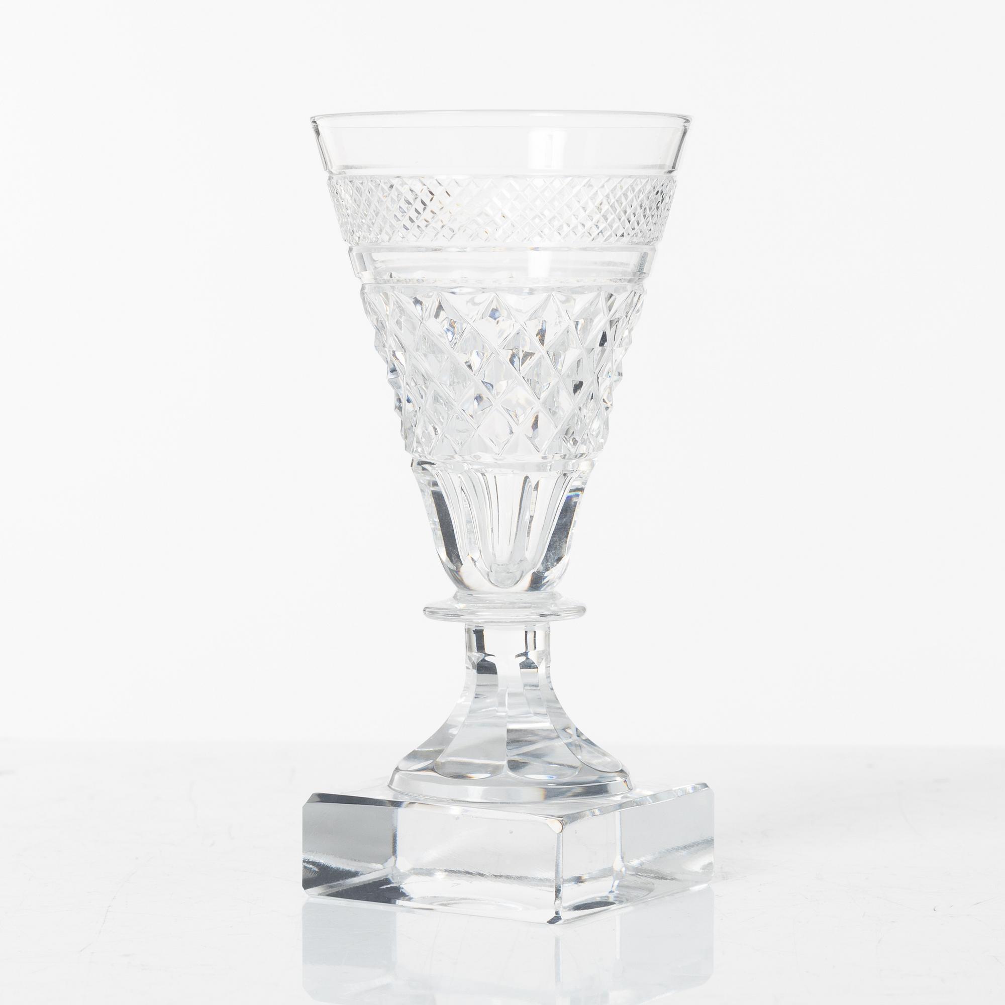 Elis Bergh, glasservis, 107 delar, "Kent", Kosta Boda.